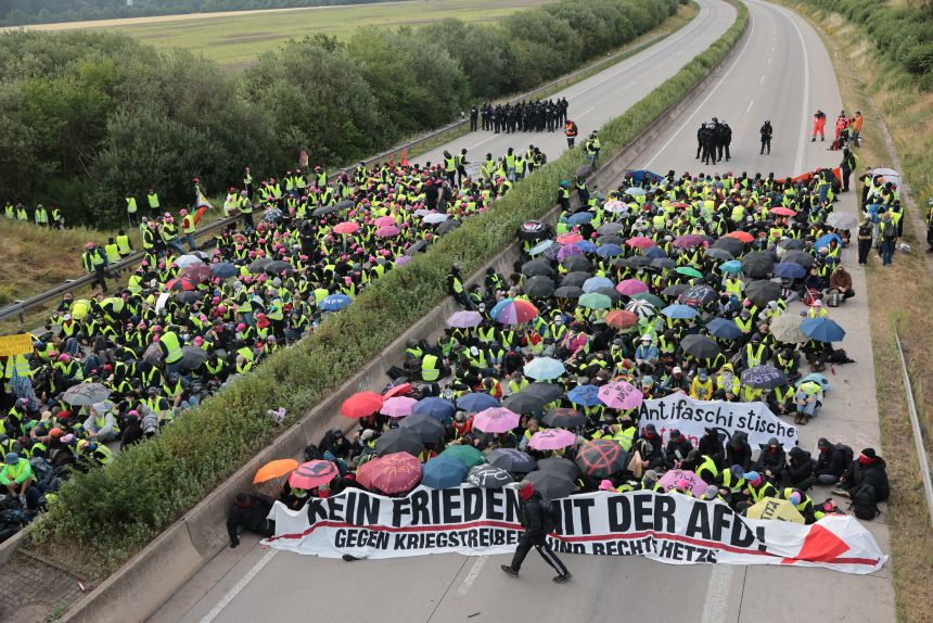 AfD Протести в Ерфурт